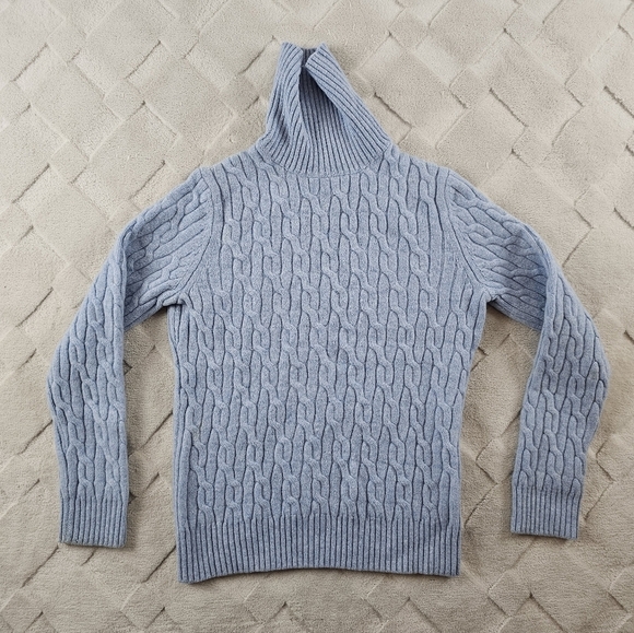 Brooks Brothers Sweaters - Brooks Brothers Turtle Neck Cable Knit Sweater Womens Small Wool Blend